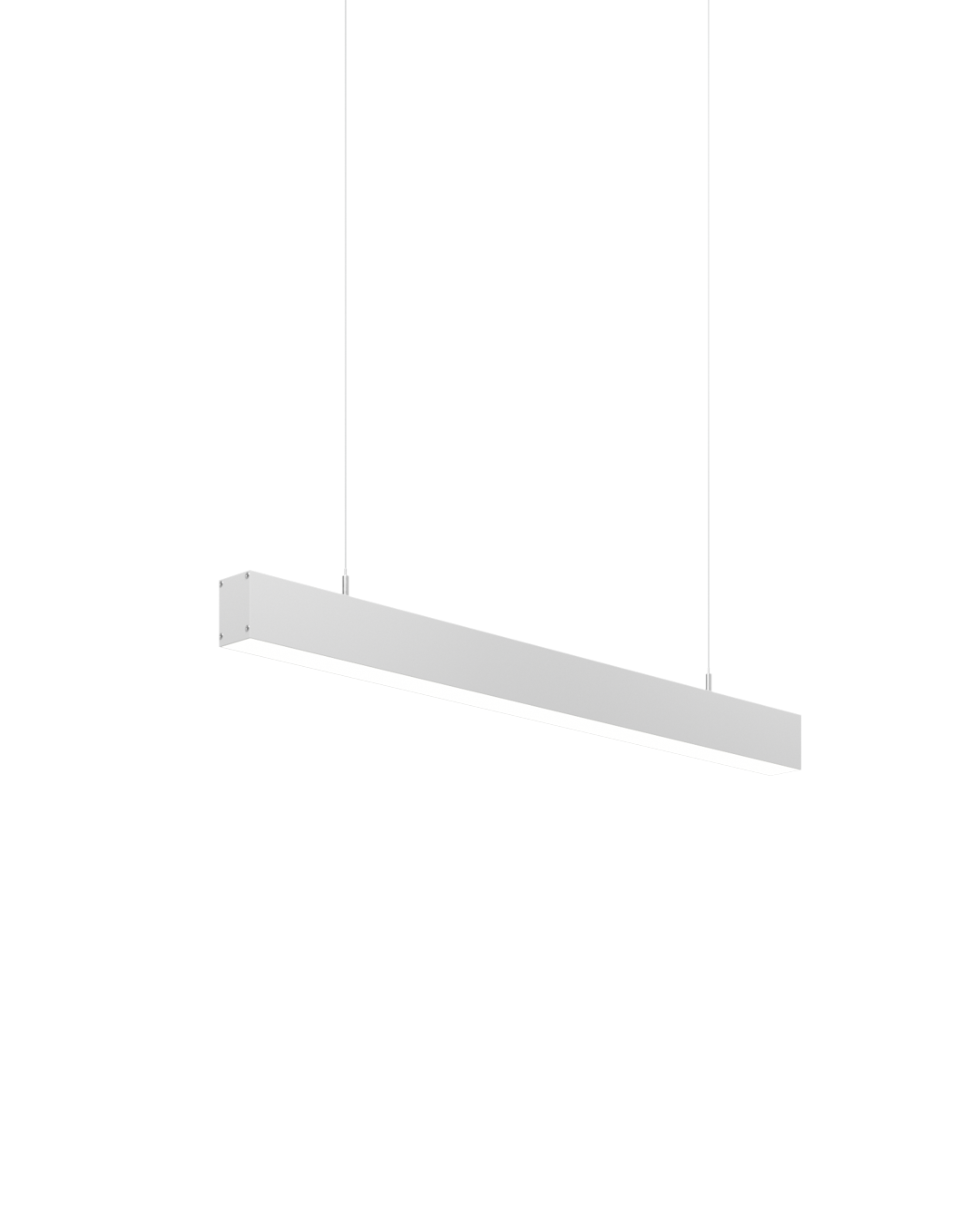 Sunbeam LED - White salon light in steel wire